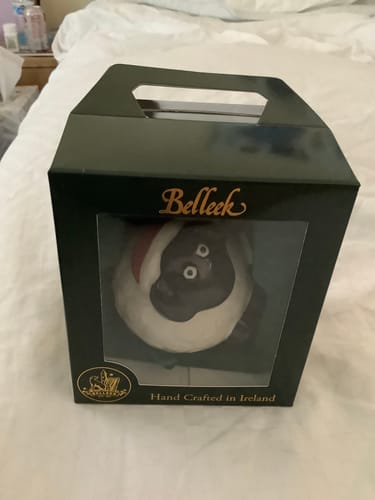 Customer photo review of Belleek Classic Sheep Ornament