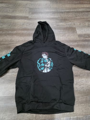 Customer photo review of Demon Slayer Tanjiro Demon Hunter Graphic Hoodie