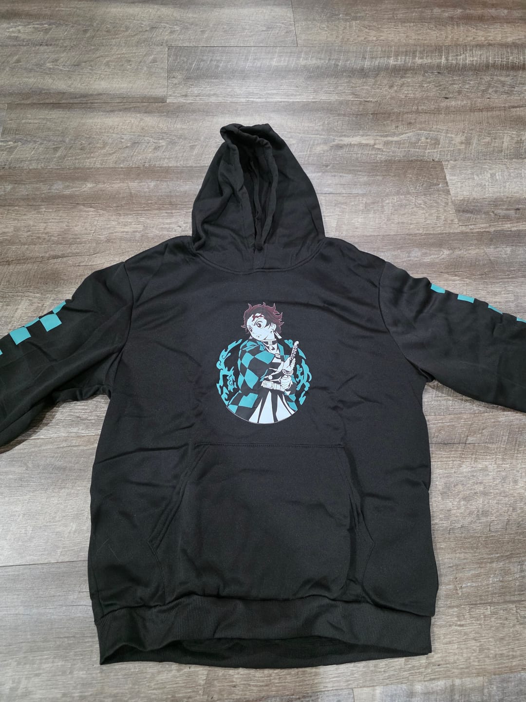 Customer photo review of Demon Slayer Tanjiro Demon Hunter Graphic Hoodie