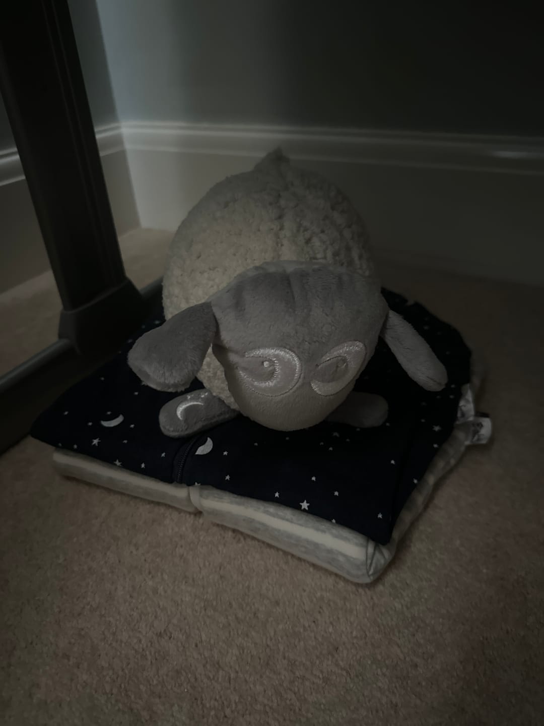 Customer photo review of sleeping bag blue moon and stars | 3-12 Months | 1 Tog