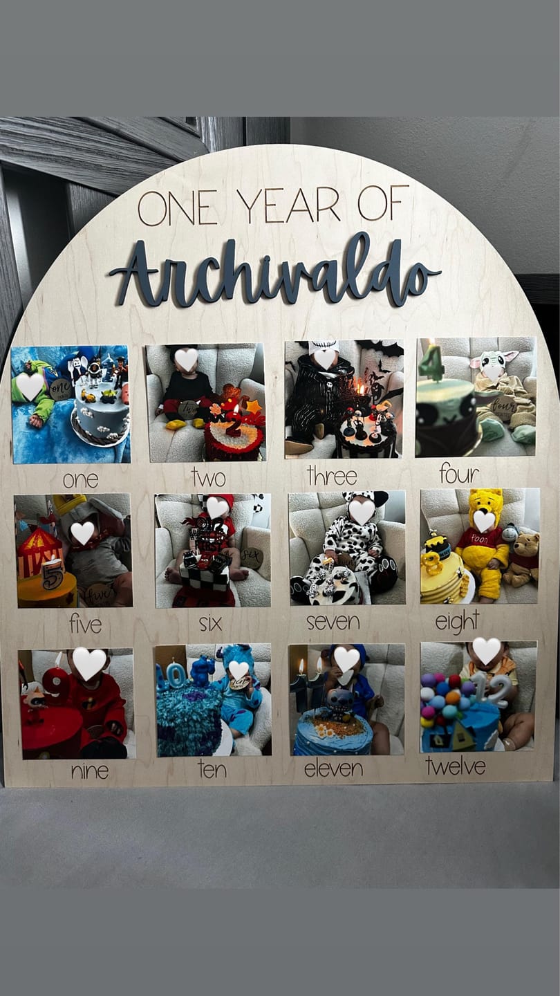 Customer photo review of One Year Of Photo Board