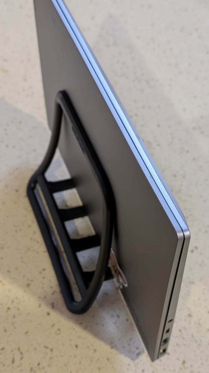 Customer photo review of Nexstand K11 Vertical Laptop Stand