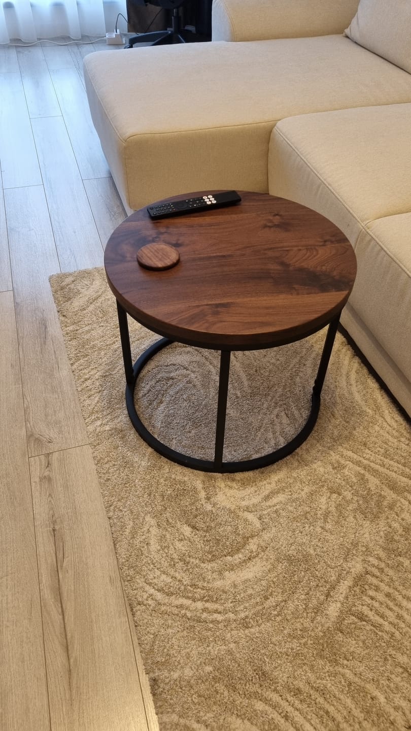 Customer photo review of Set 2 masute cafea OREO, nuc/negru