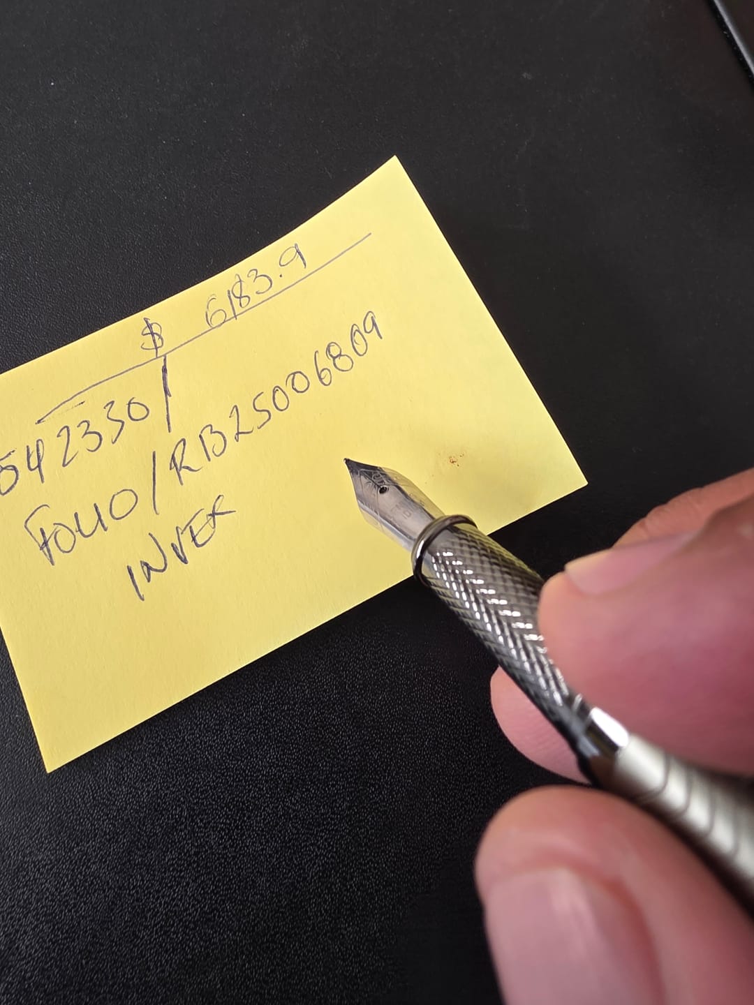 Customer photo review of Repuesto Tinta Azul Rollerball