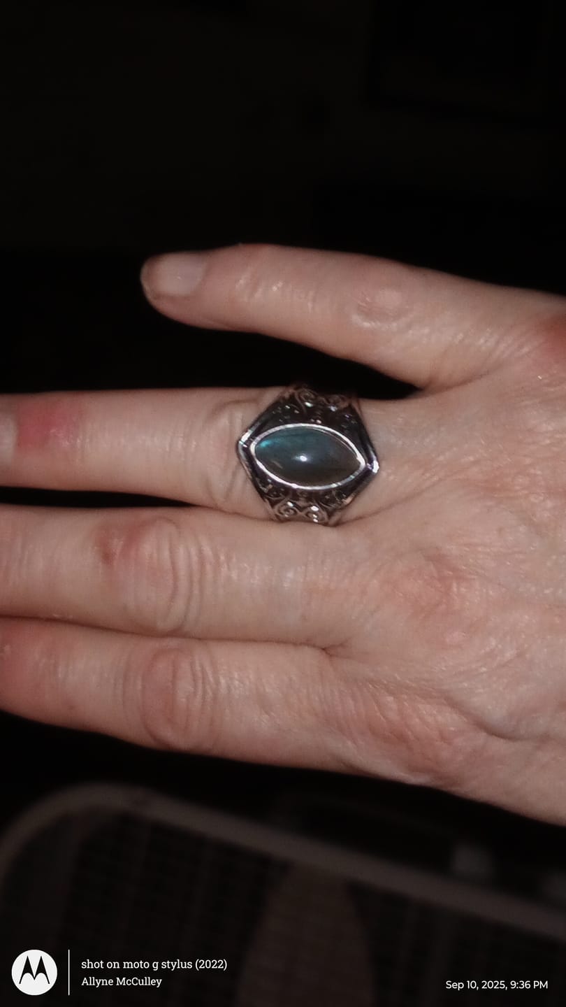 Customer photo review of Awakening Labradorite Ring