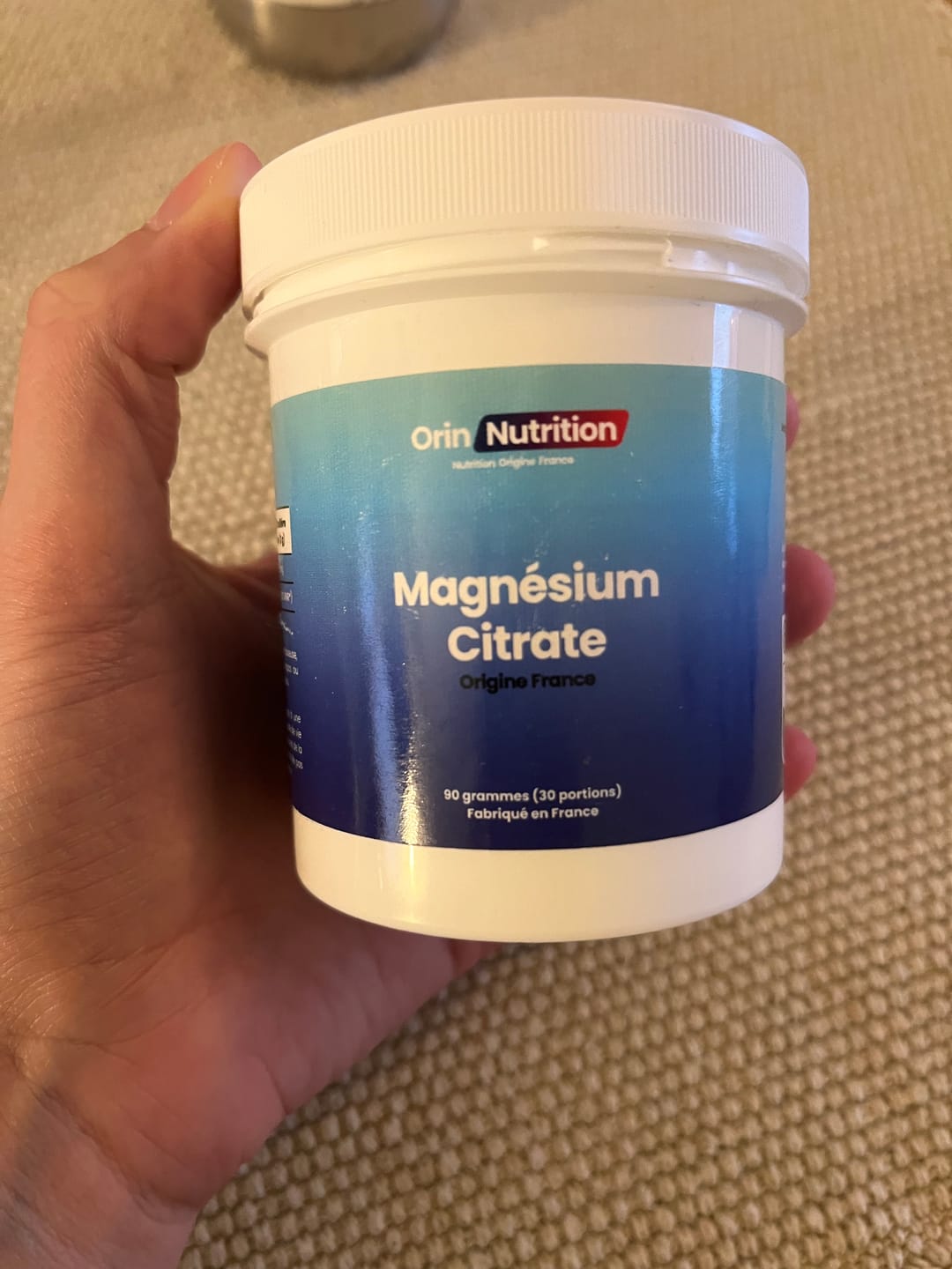 Customer photo review of Citrate de Magnésium en poudre