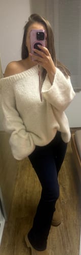 Customer photo review of Ultra-Soft Off-Shoulder Knit