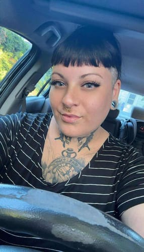 Customer photo review of Diamond | Gray Colored Contacts Lenses