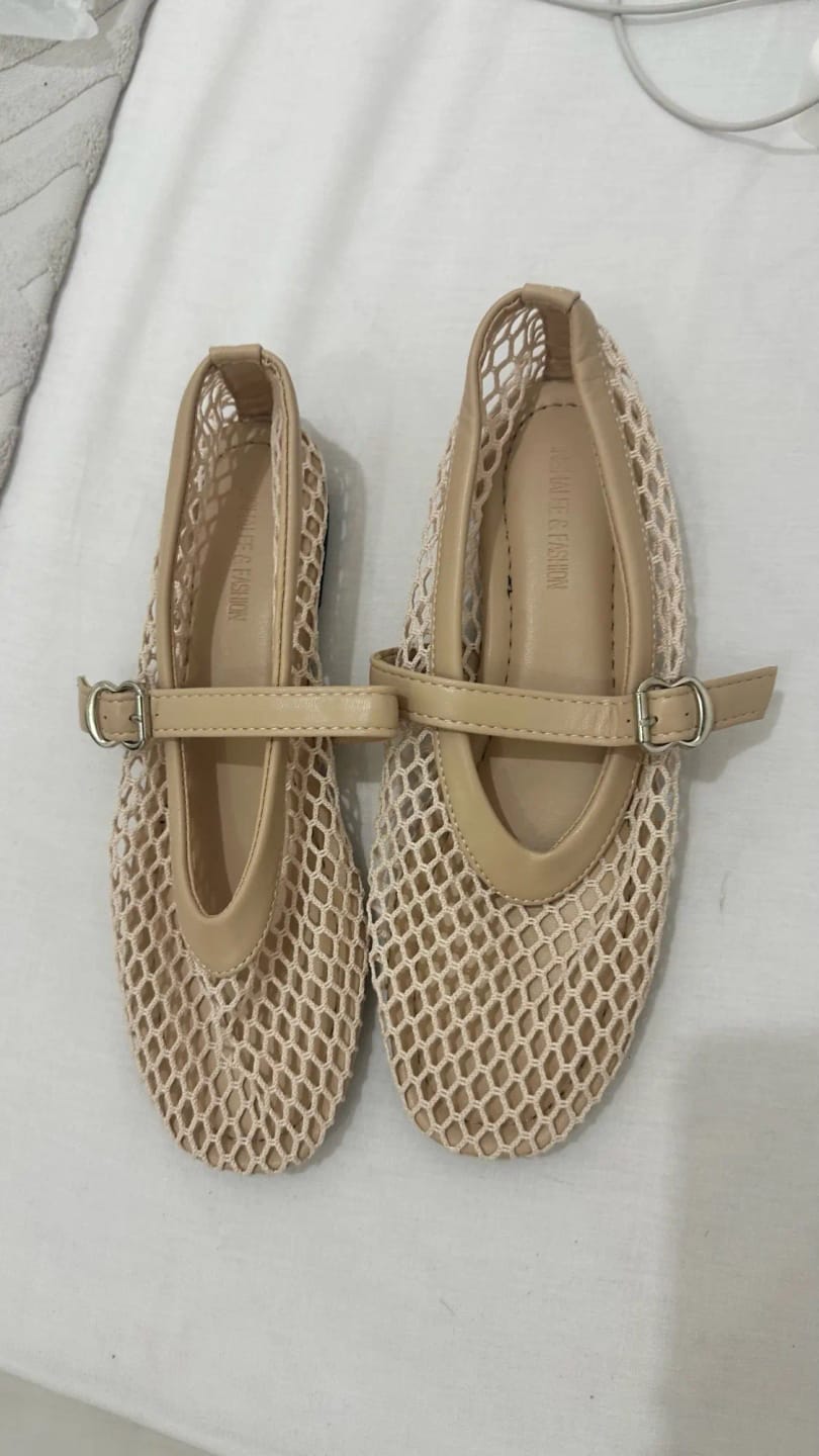 Customer photo review of Rebecca Mesh Ballet Flats