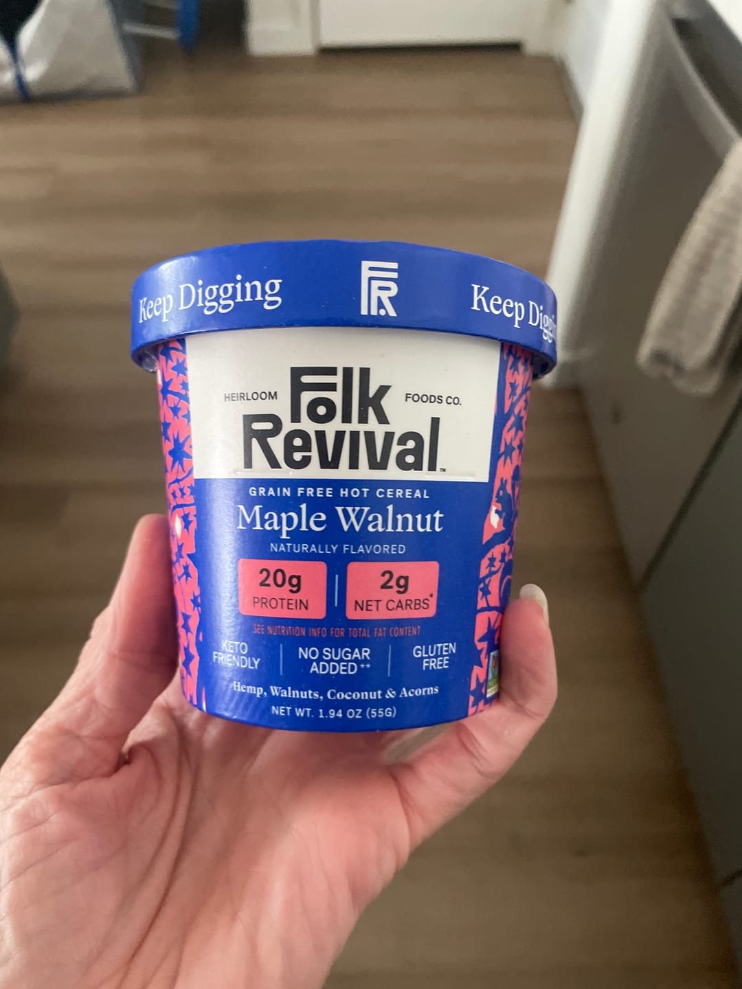 Customer photo review of Maple Walnut - Keto Instant 'Oatmeal'