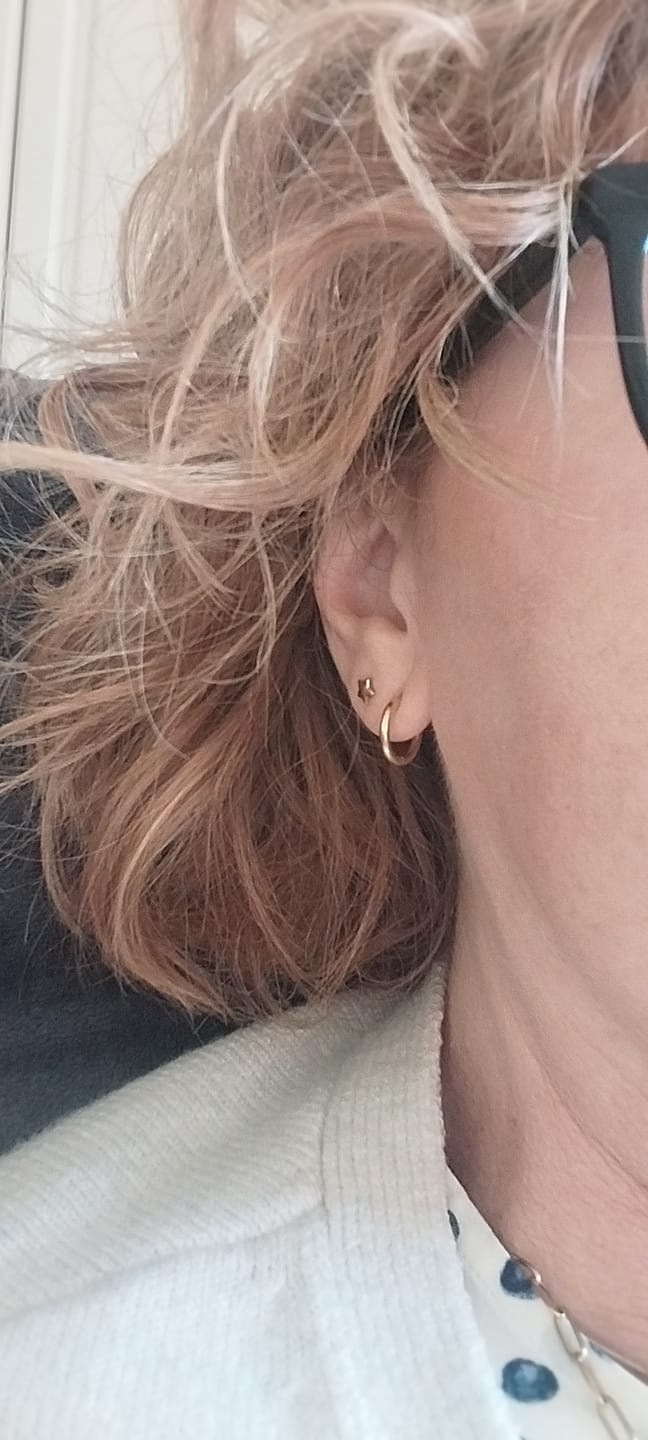 Customer photo review of Essential Earrings Extra Small