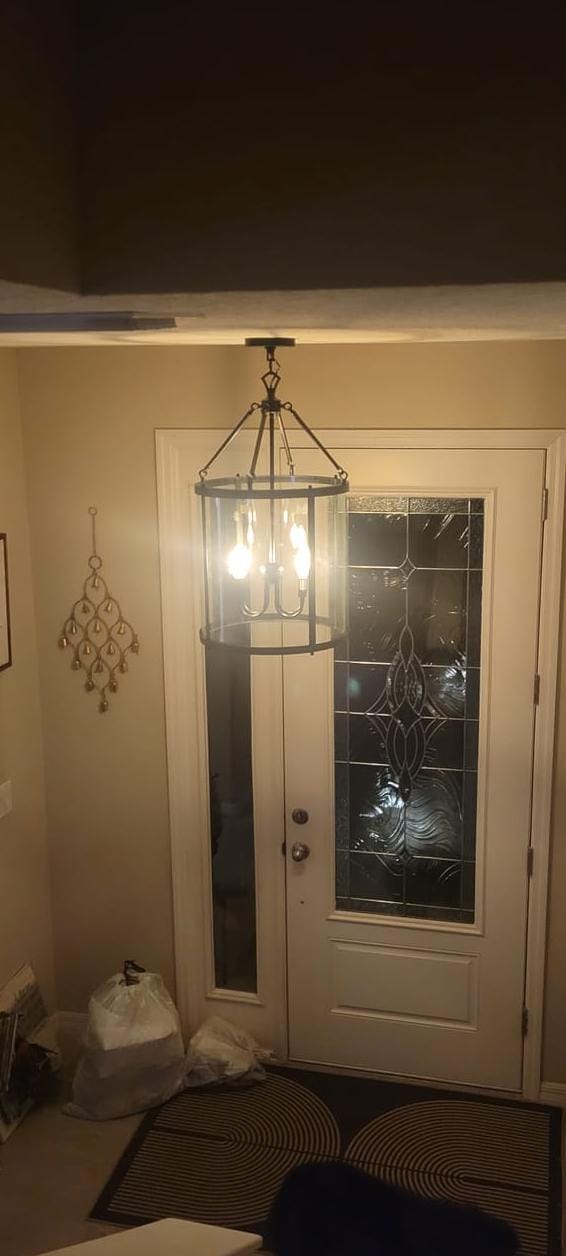 Customer photo review of Manor Cylinder Glass Lantern Pendant Light