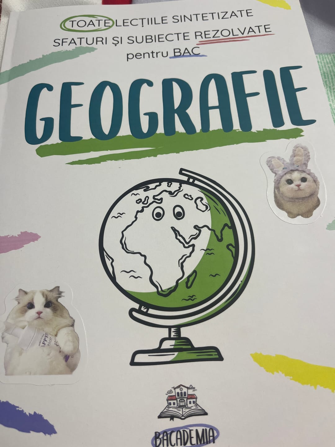 Customer photo review of Carte Geografie Bacalaureat Bacademia