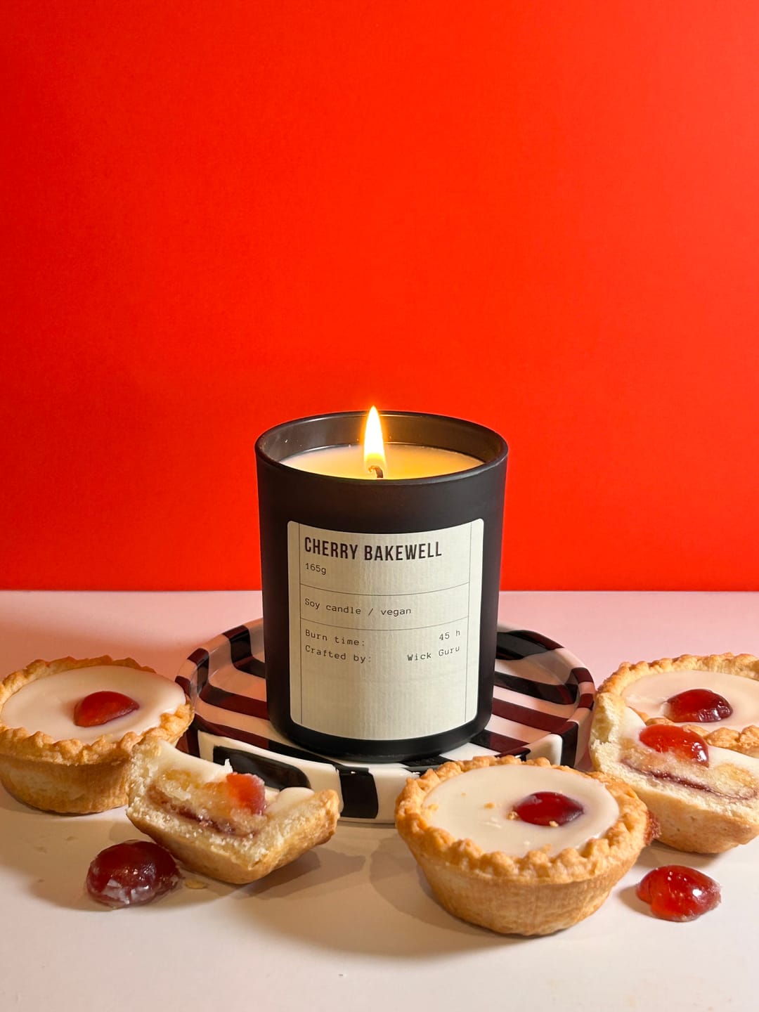 Customer photo review of Cherry Bakewell Candle
