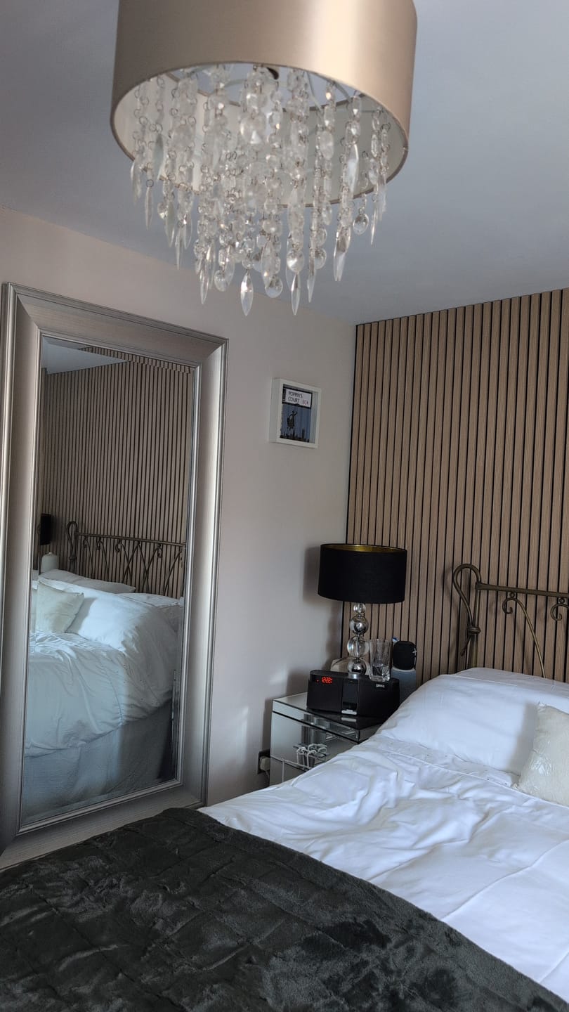 Customer photo review of Wooden Wall Panel | Natural Oak | Premium 3-sided Wood Veneer