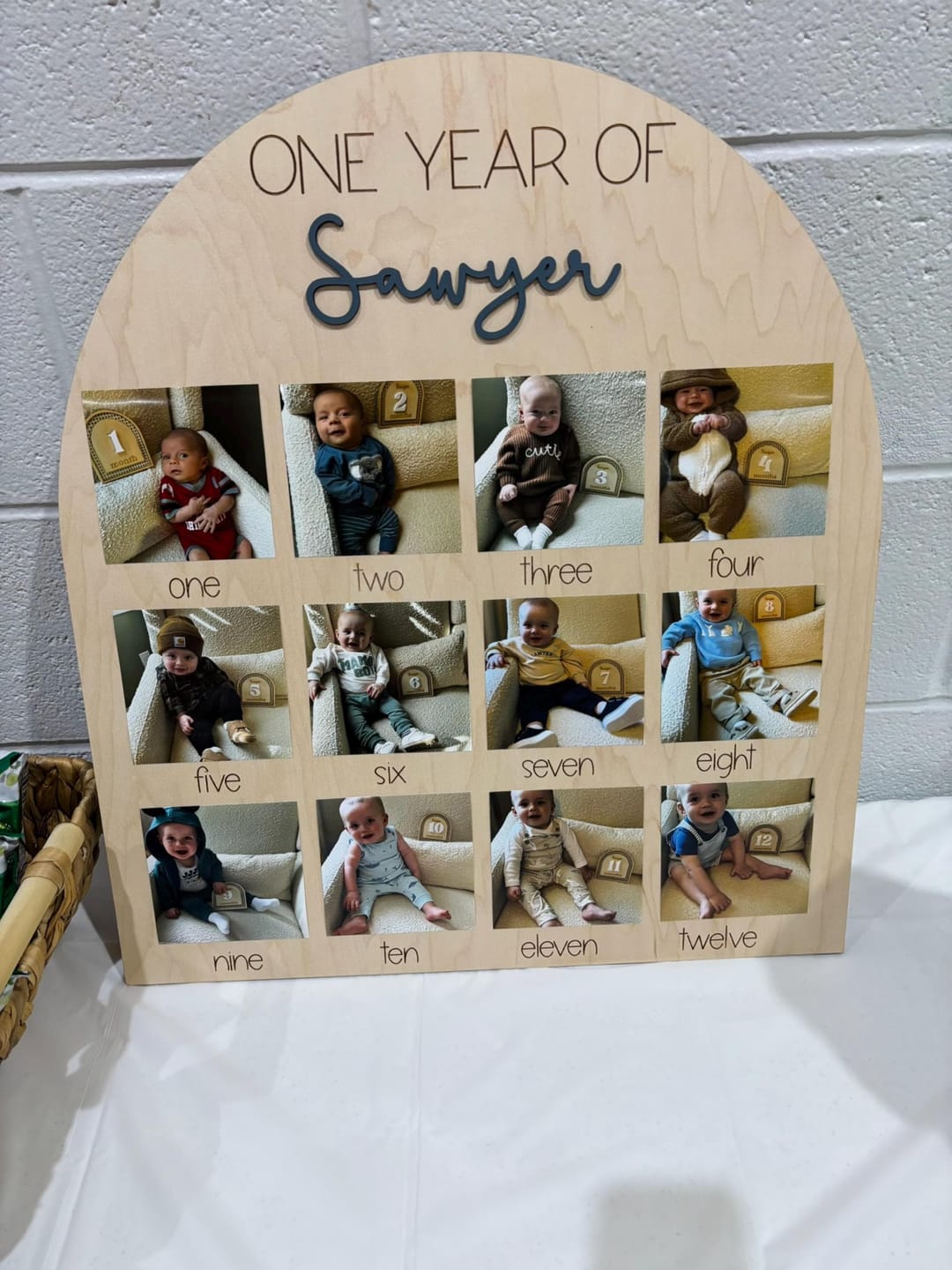 Customer photo review of One Year Of Photo Board