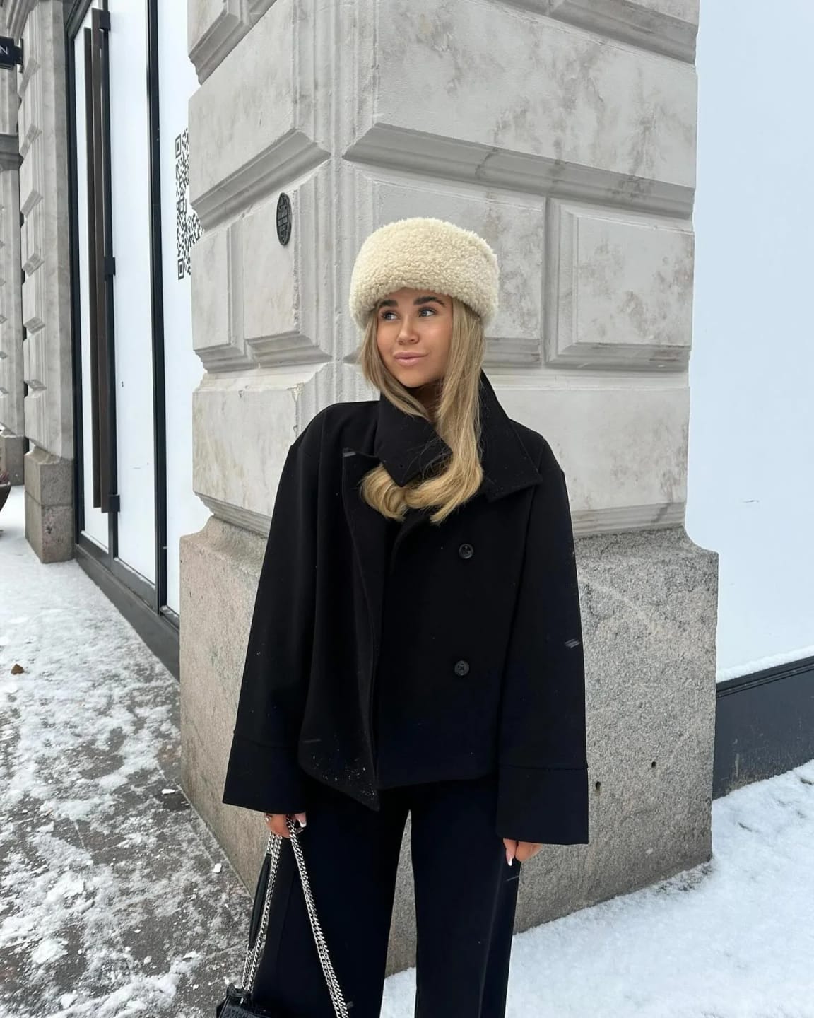 Customer photo review of Rosalia Elegant Jacket with Stand Collar