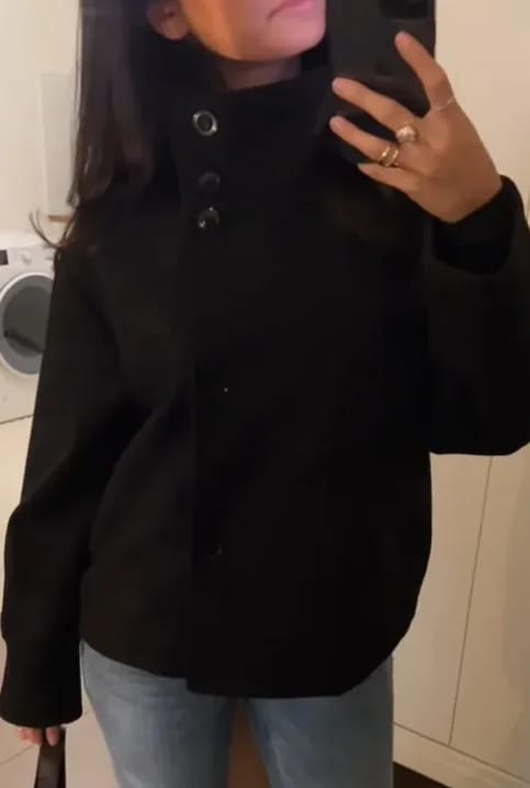 Customer photo review of Rosalia Elegant Jacket with Stand Collar