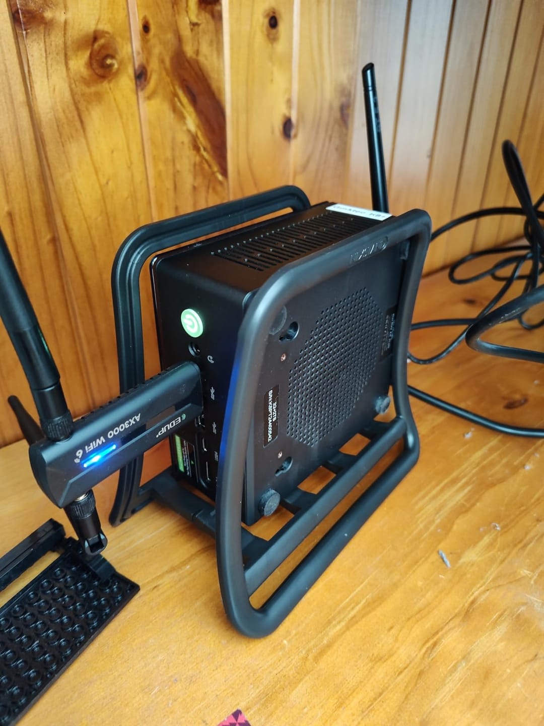 Customer photo review of Nexstand K11 Vertical Laptop Stand