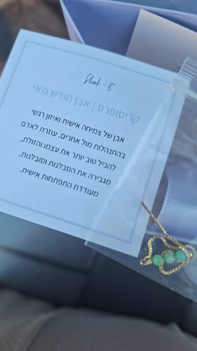 Customer photo review of עגיל נתלה חודש לידה | Pola