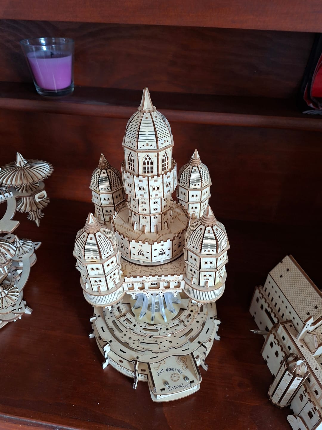 Customer photo review of rokrgeek Celestia Castle Music box 3d wooden puzzle