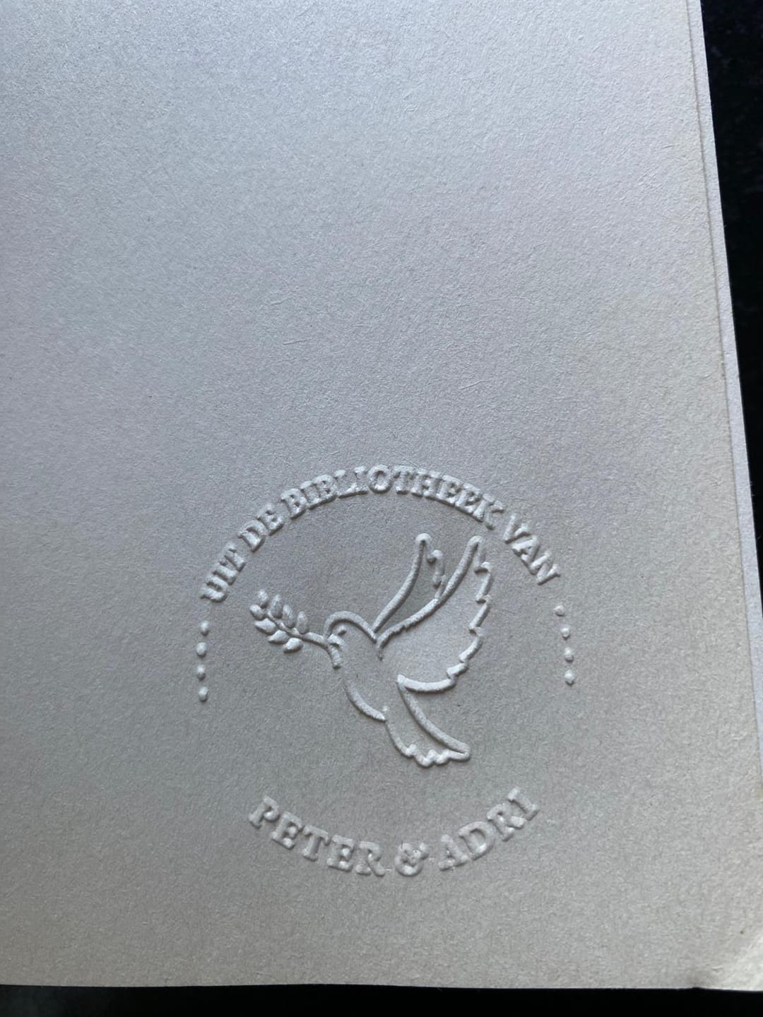 Customer photo review of BoekenStempel - Persoonlijke Boekstempel