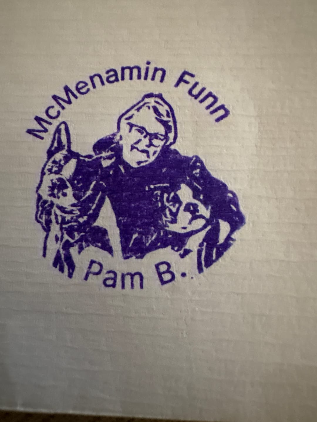Customer photo review of Self-Inking Stamp