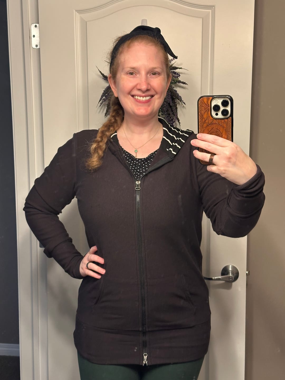 Customer photo review of *Pre-Sale* Zip Up Hoodie