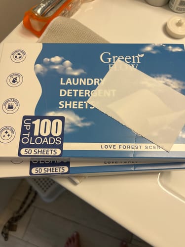 Customer photo review of דפי ניקוי כביסה