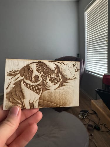 Customer photo review of Lightburn Compatible Nano Replacement Board for 40W CO2 Laser Engraver