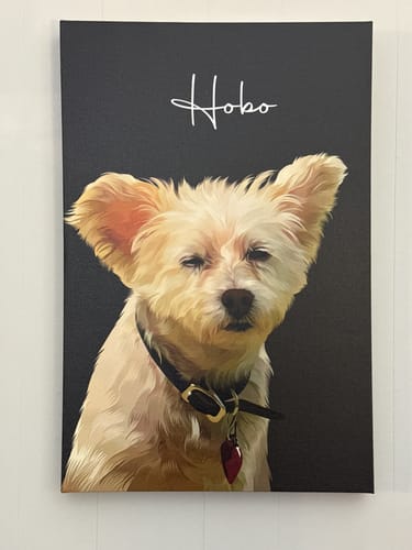Customer photo review of Pet Art Canvas Wrap