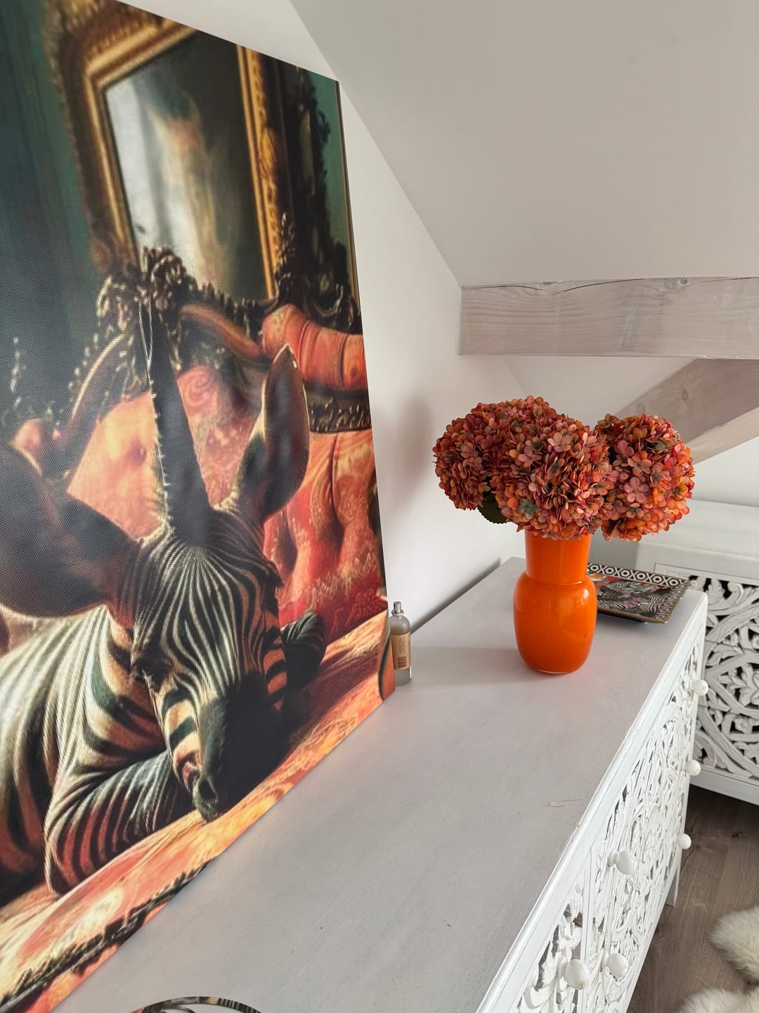 Customer photo review of Grande Hortensia (5 tiges) - Orange