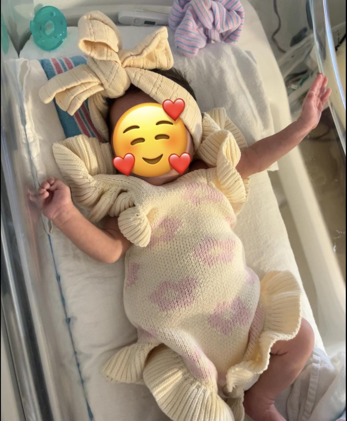 Customer photo review of Luna + Luca Floral Frills Romper