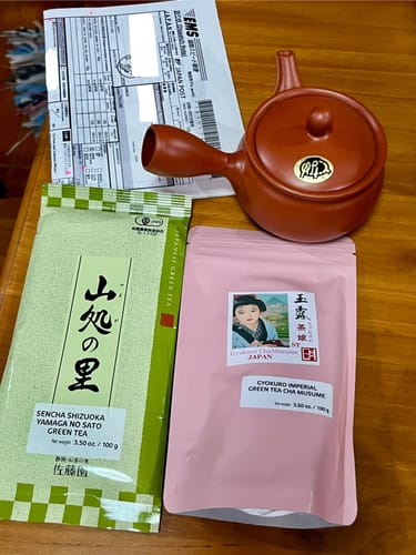 Customer photo review of Monthly Tea Club With Free Kyusu Teapot