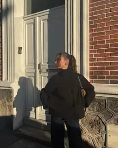 Customer photo review of Rosalia Elegant Jacket with Stand Collar