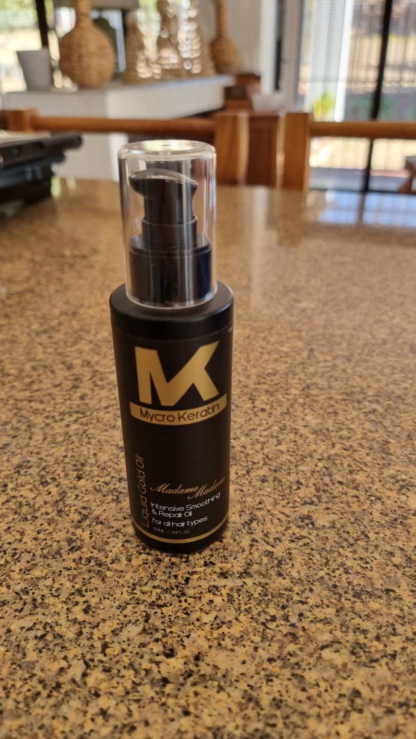 Customer photo review of Mycro Keratin Madame Madame Liquid Gold Oil 100ml