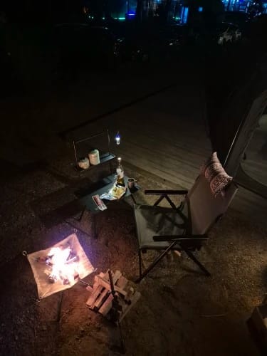 Customer photo review of Portable Fire Pit