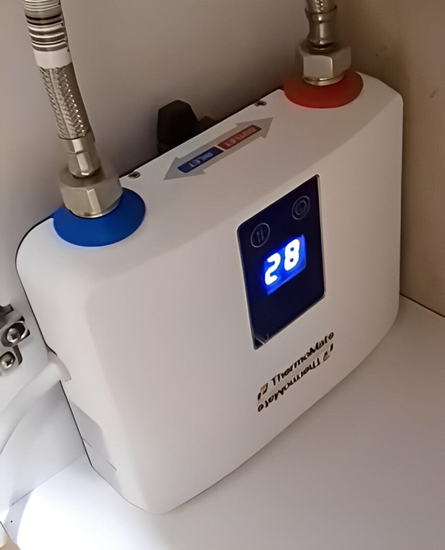 Customer photo review of Mini Tankloser elektrischer Durchlauferhitzer mit Stecker – 3,5 kW