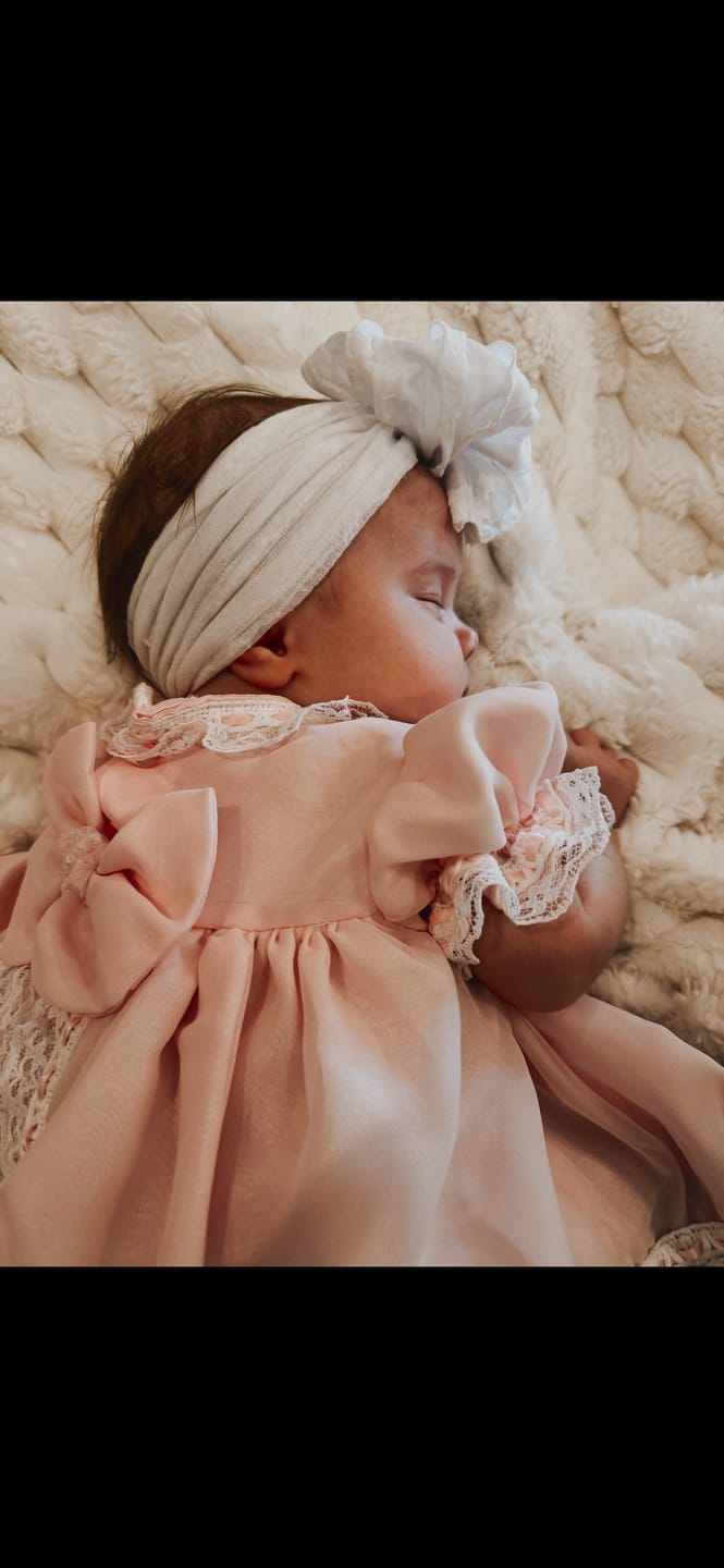 Customer photo review of Pearl Ruffled Headband