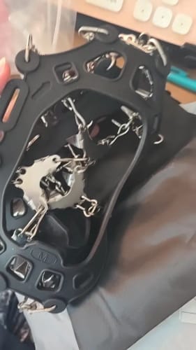 Customer photo review of Grip Spikes Ultra - Secure Traction on Ice and Snow