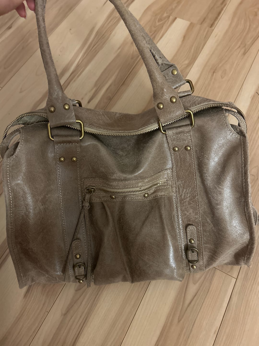 Customer photo review of It girl bag teddy brown