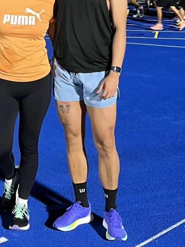 Customer photo review of RUNNR 2-in-1 Running Shorts