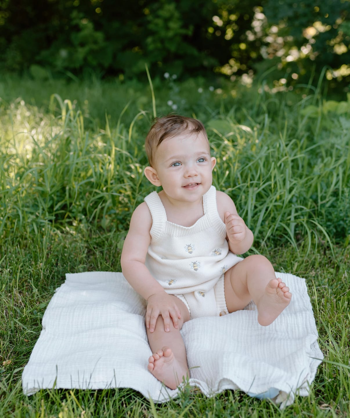 Customer photo review of Busy Bee Romper
