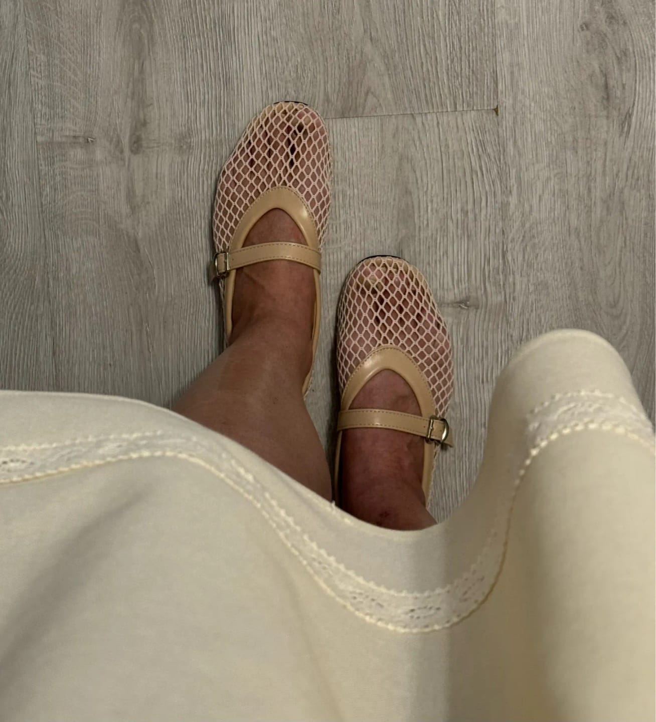 Customer photo review of Rebecca Mesh Ballet Flats