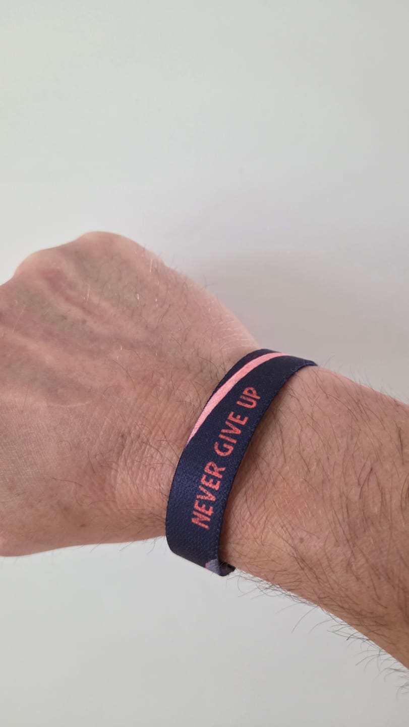 Customer photo review of Stay Strong, Keep Going - Elastisches Armband