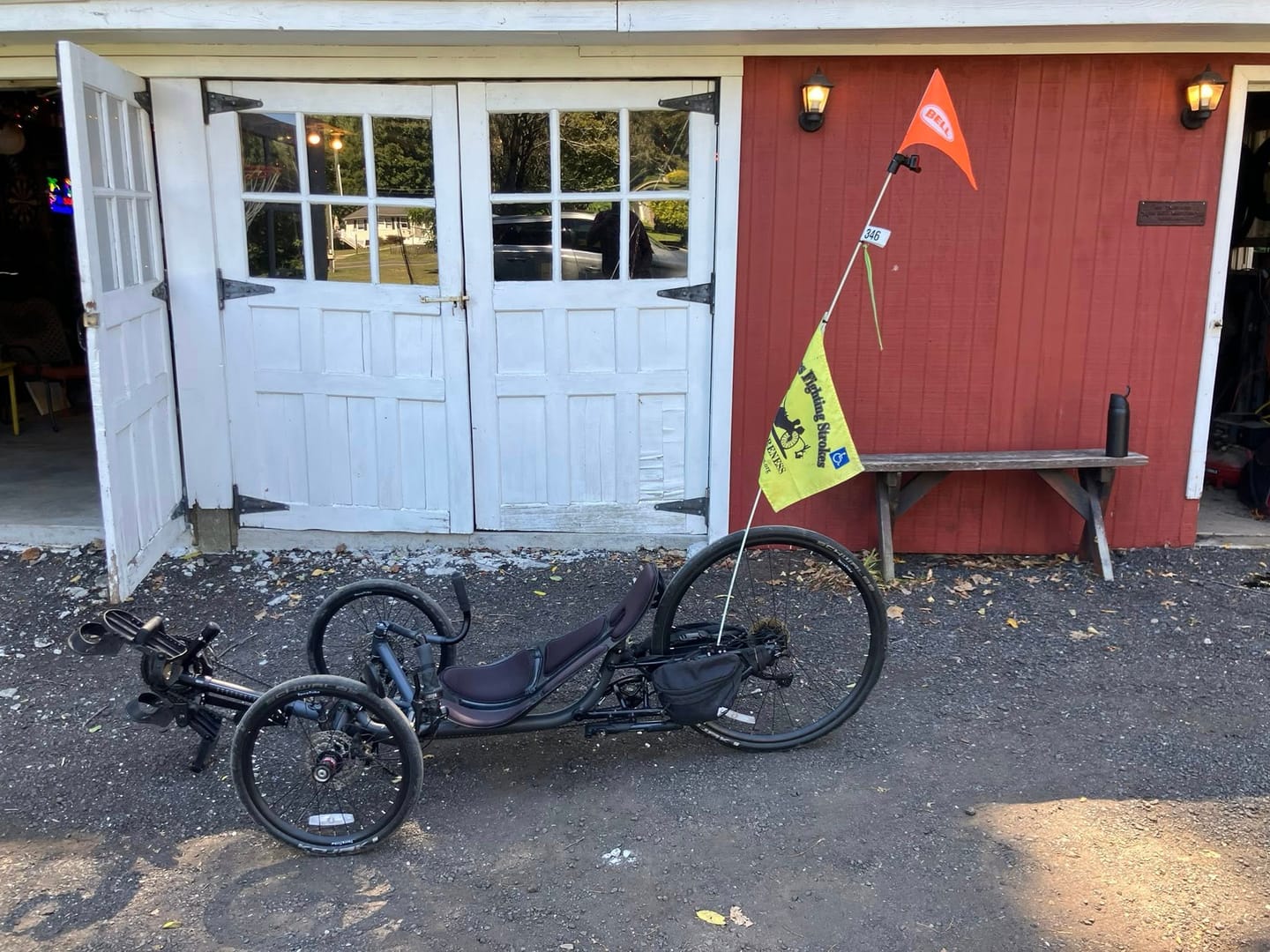 Customer photo review of T-Cycle Flag Mount