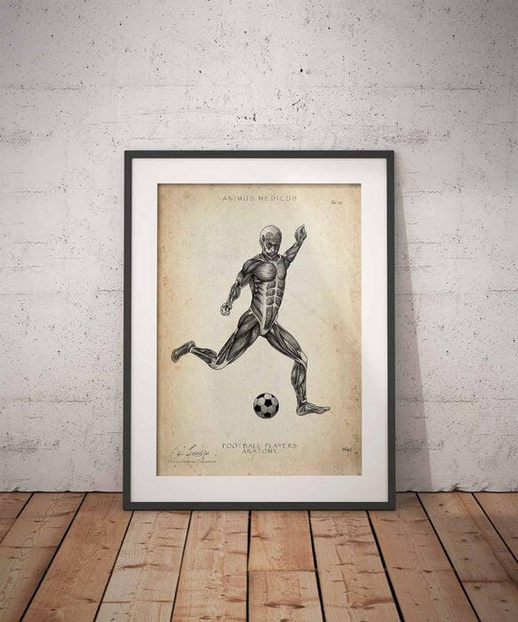 Customer photo review of Fußball Anatomie Poster