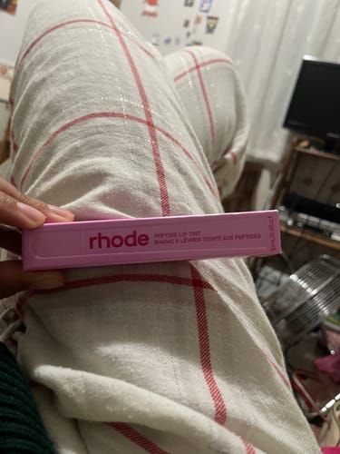 Customer photo review of PRE-ORDER peptide lip tint -  jelly bean -  shimmery sheer pink