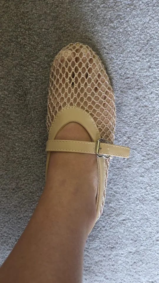Customer photo review of Rebecca Mesh Ballet Flats