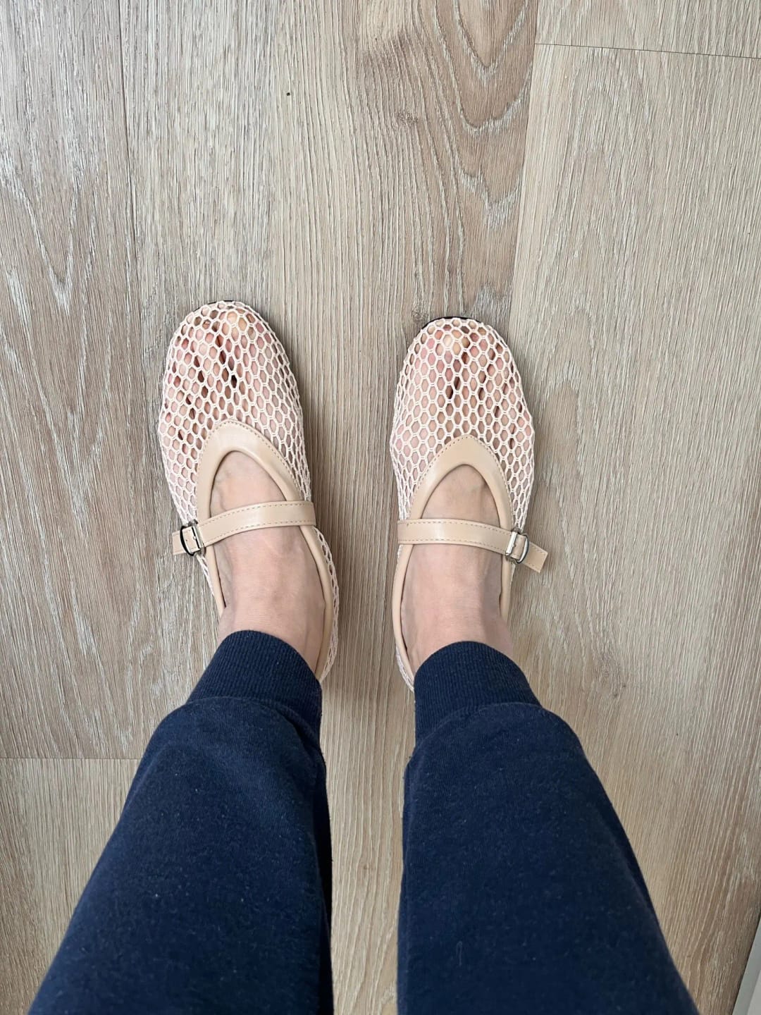 Customer photo review of Rebecca Mesh Ballet Flats